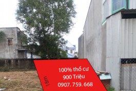 Chần chừ là mất lô  đất chính chủ 100% thổ cư 900 triệu, 90m2